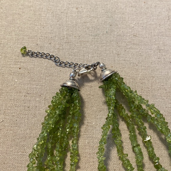 Multi strand Peridot necklace from Silpada Designs with sterling silver. - Picture 2 of 2